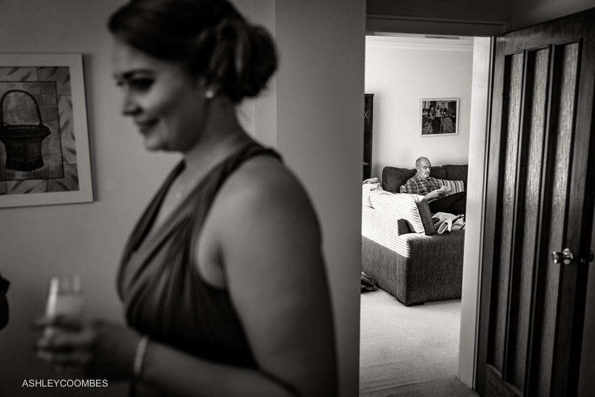 Bride father prepares speech