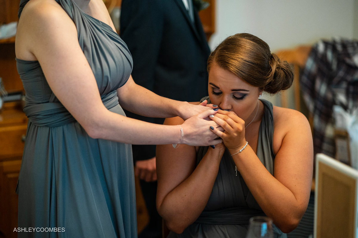Bridesmaid tender touch