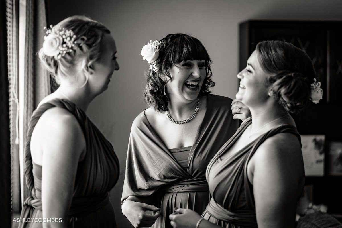 Bridesmaids ready