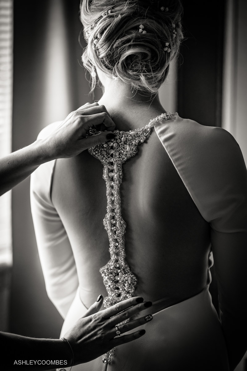 Back view of Emma Roy of Edinburgh dress