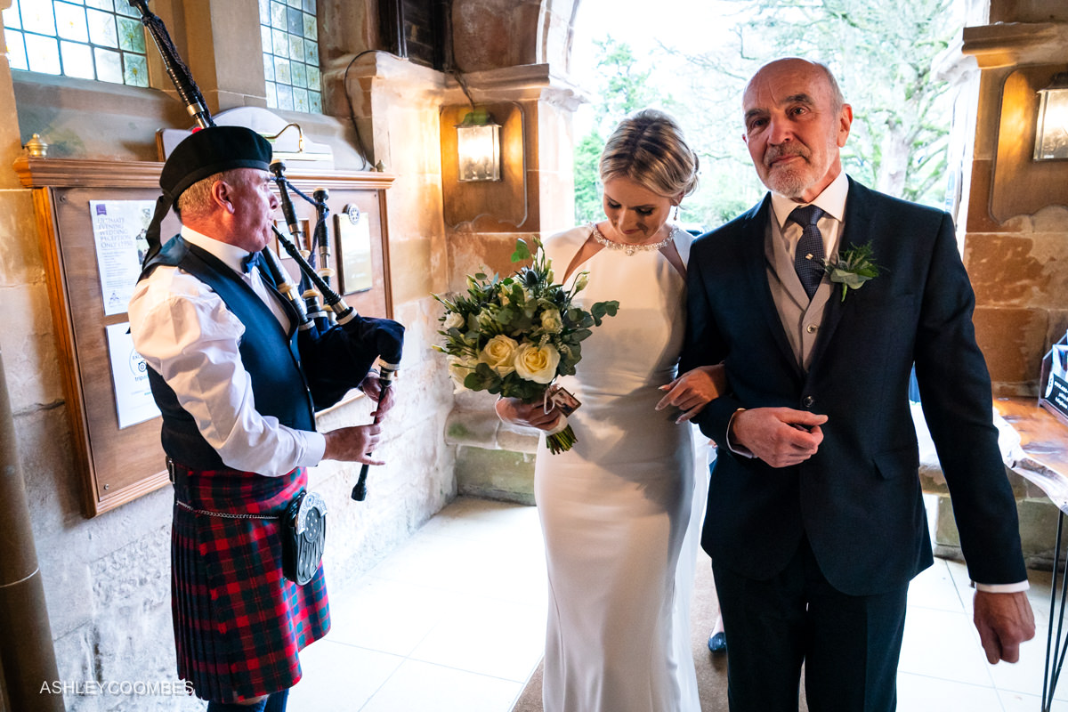 bride arrives