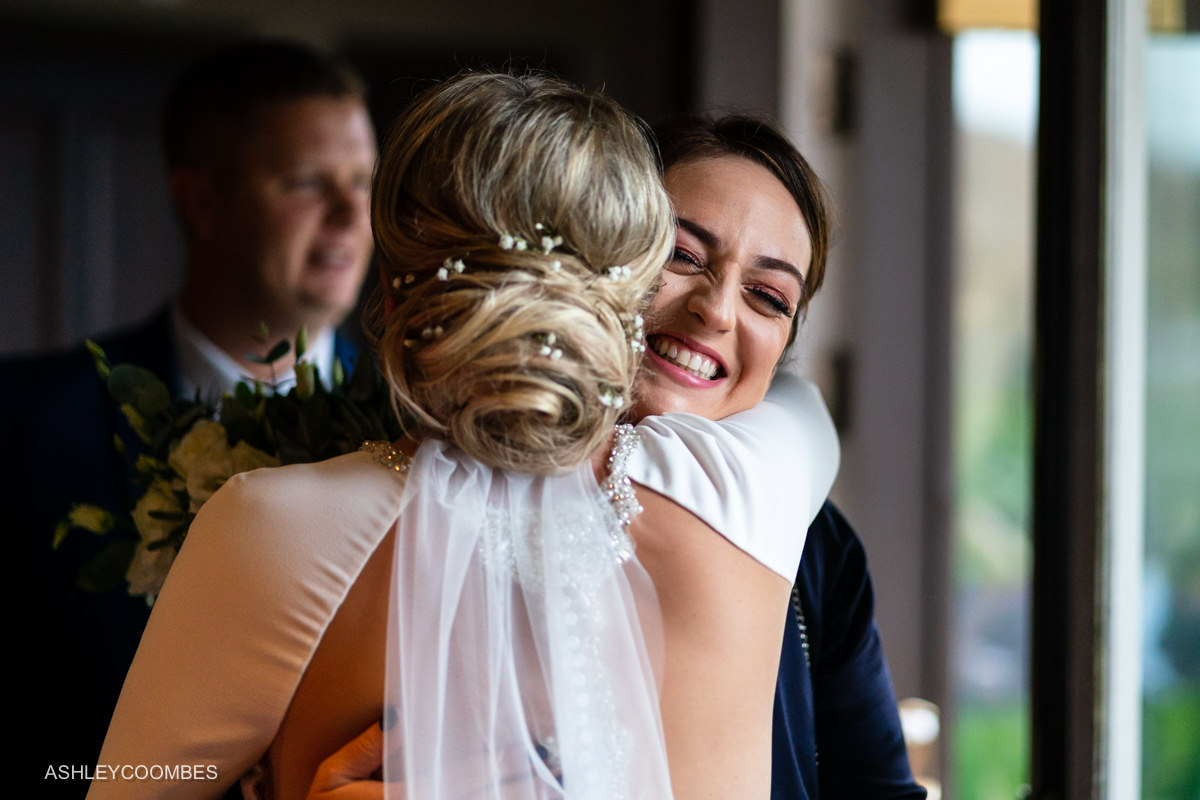 big hug from guest