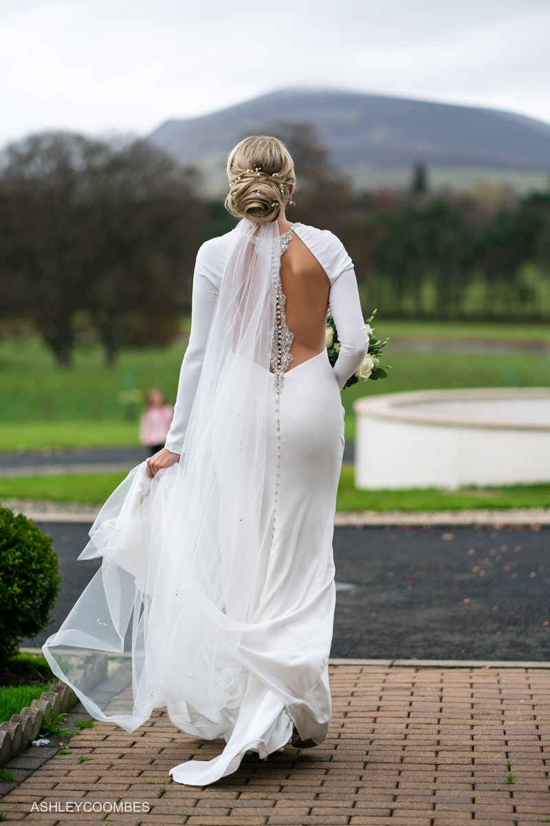 back of Sottero and Midgley dress