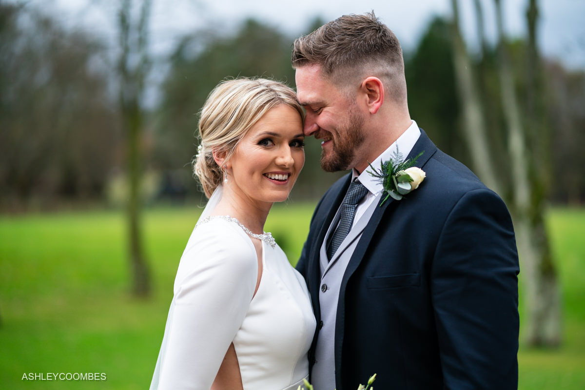 bride and groom in love