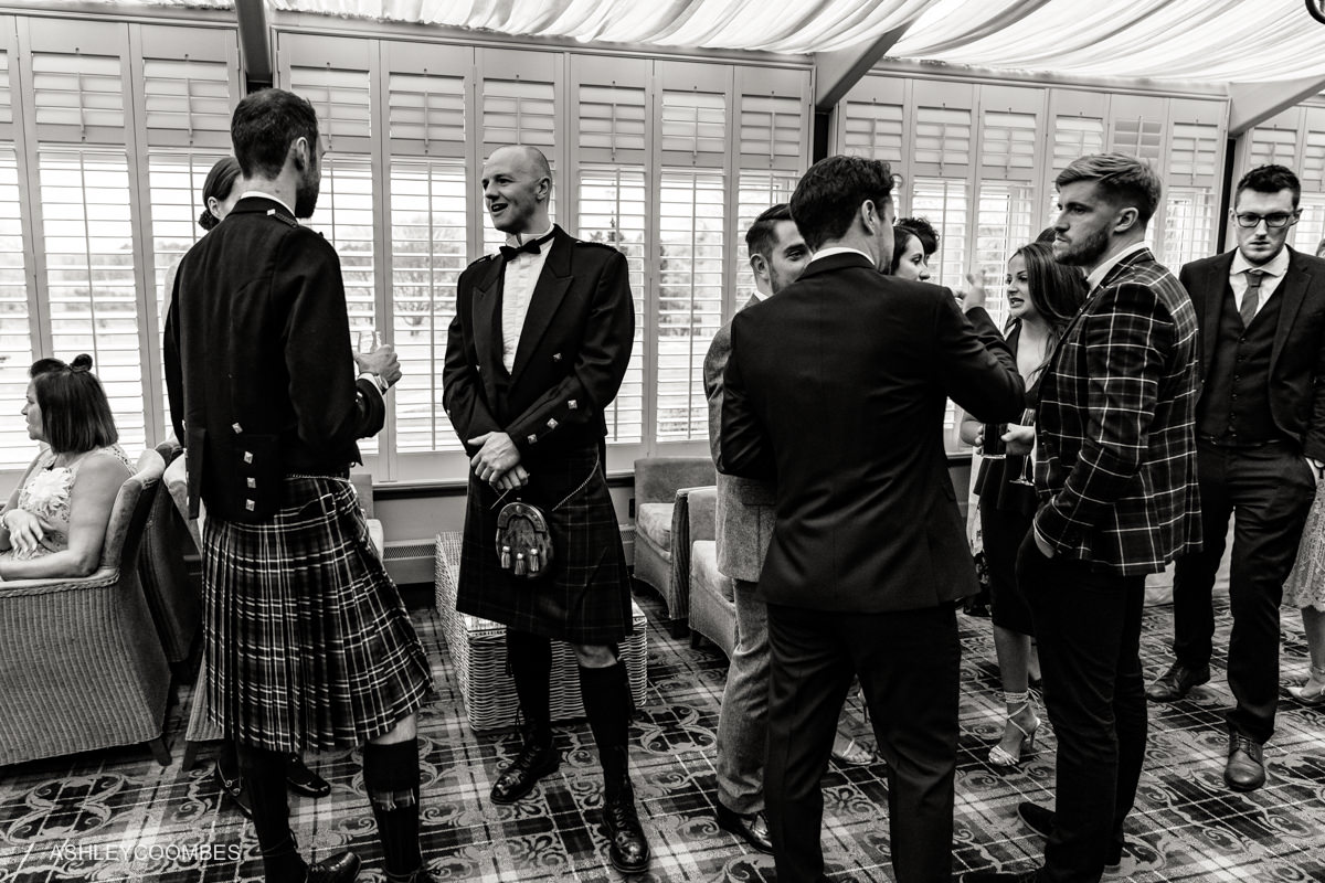 kilts at reception